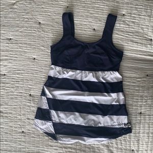Lululemon Tank Top- Navy/white stripe